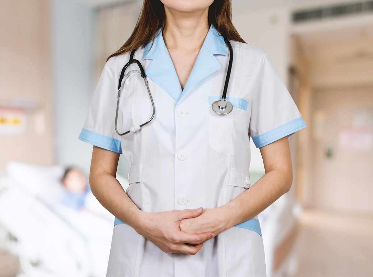 A woman reading legal documents in a bright, supportive environment